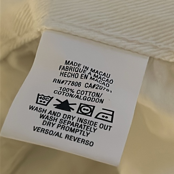 Tommy Hilfiger white denim shorts size 5 worn once - Picture 11 of 13